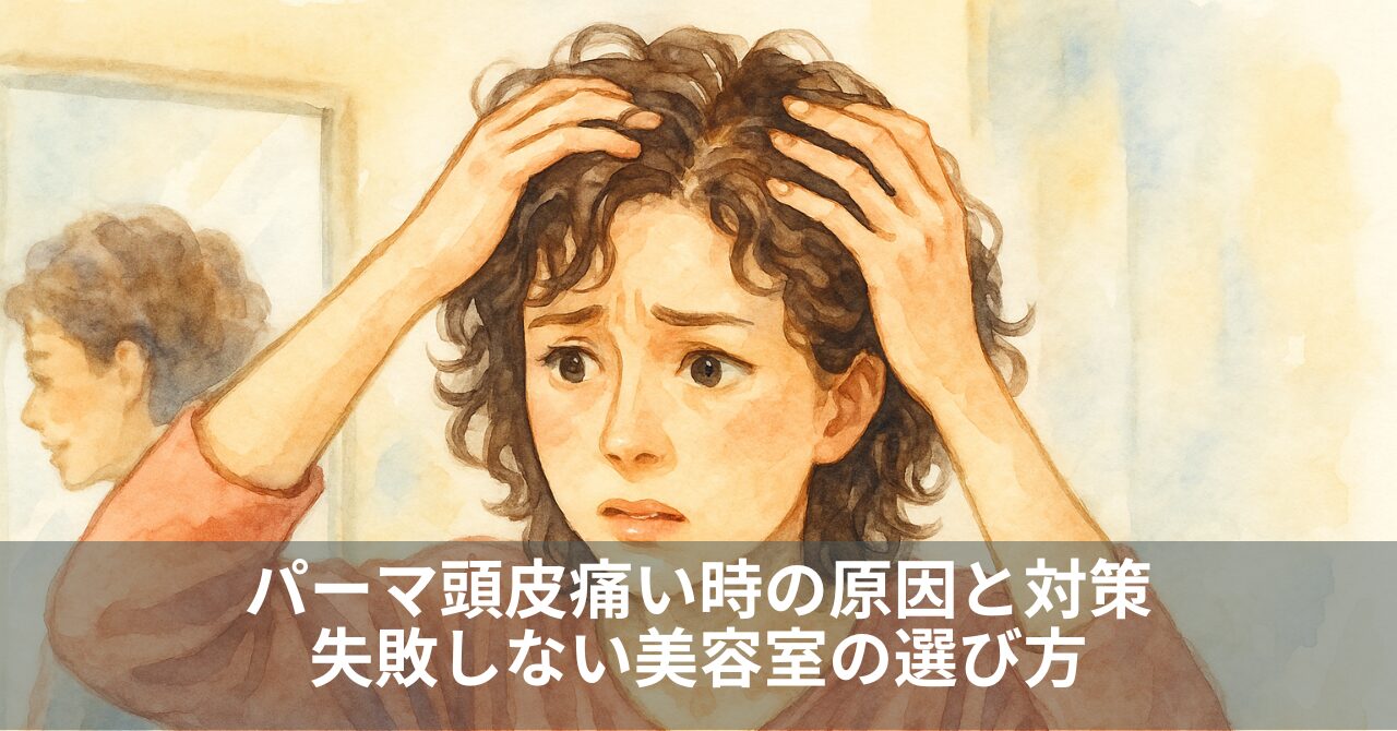 パーマ頭皮痛い時の原因と対策｜失敗しない美容室の選び方